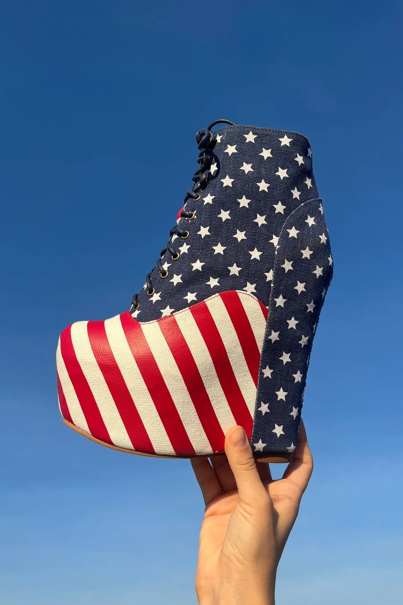 Flash Sale Jeffrey Campbell DAMSEL Starsandstripes