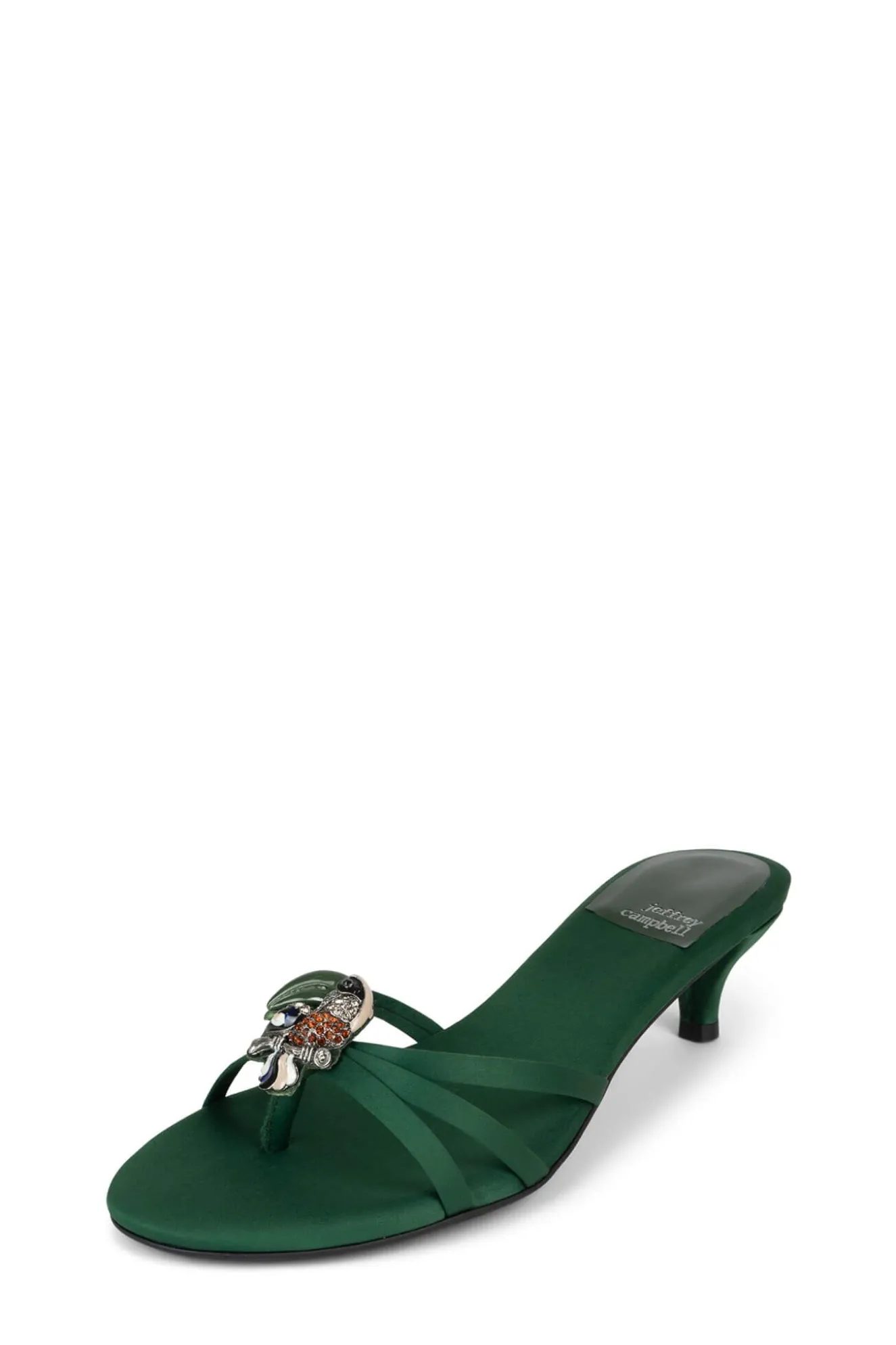 Online Jeffrey Campbell DORETTA-O Forestgreensatincombo