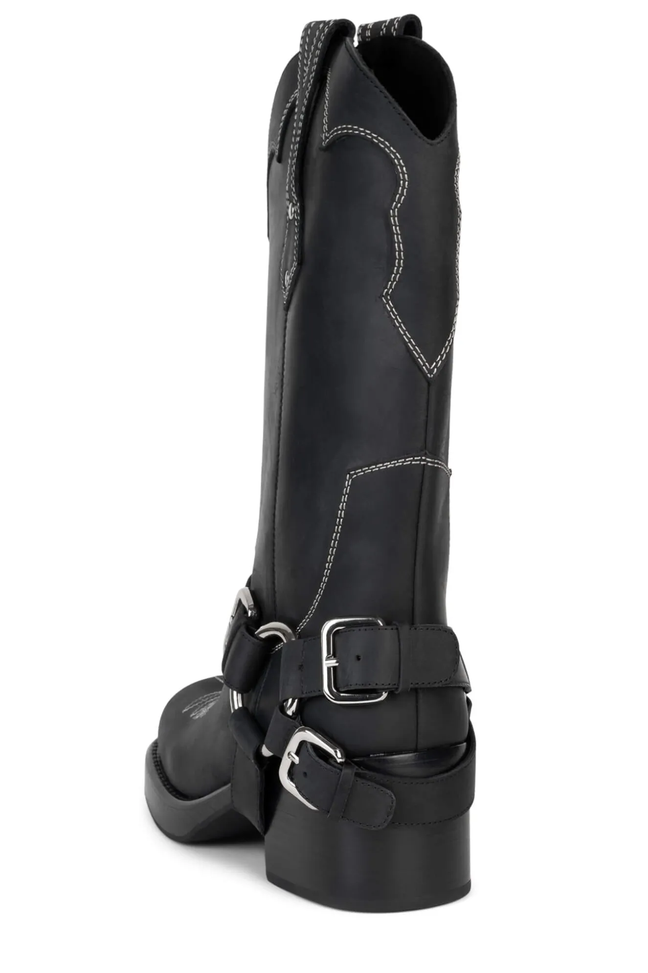 Best Jeffrey Campbell x FP x Understated Leather Motoboy Biker Boot Browndistressed