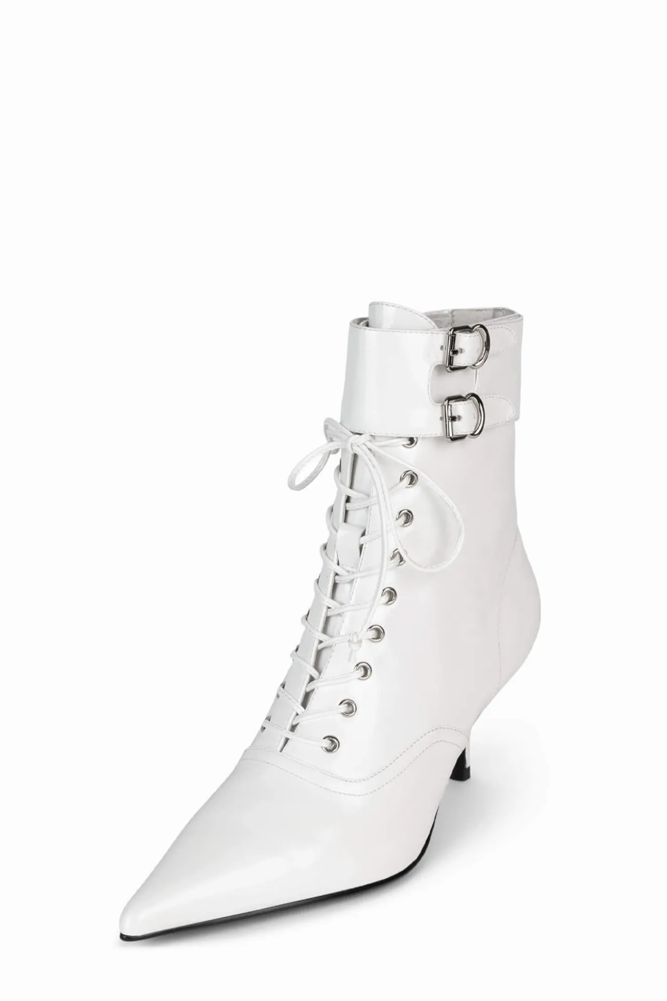Shop Jeffrey Campbell MICAH Whitecrinklepatent