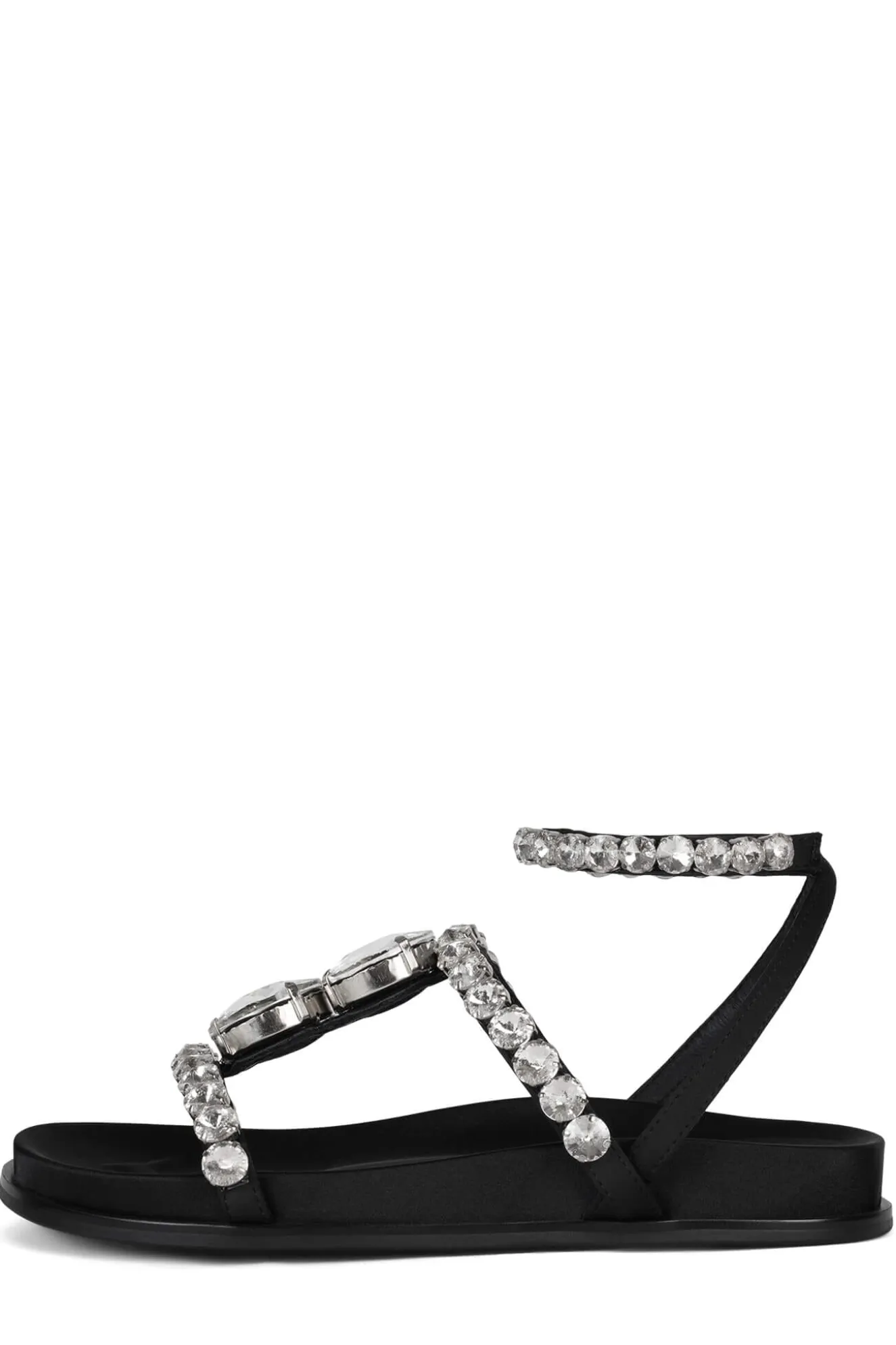 Sale Jeffrey Campbell MINNOW-J Blackblacksatinclear
