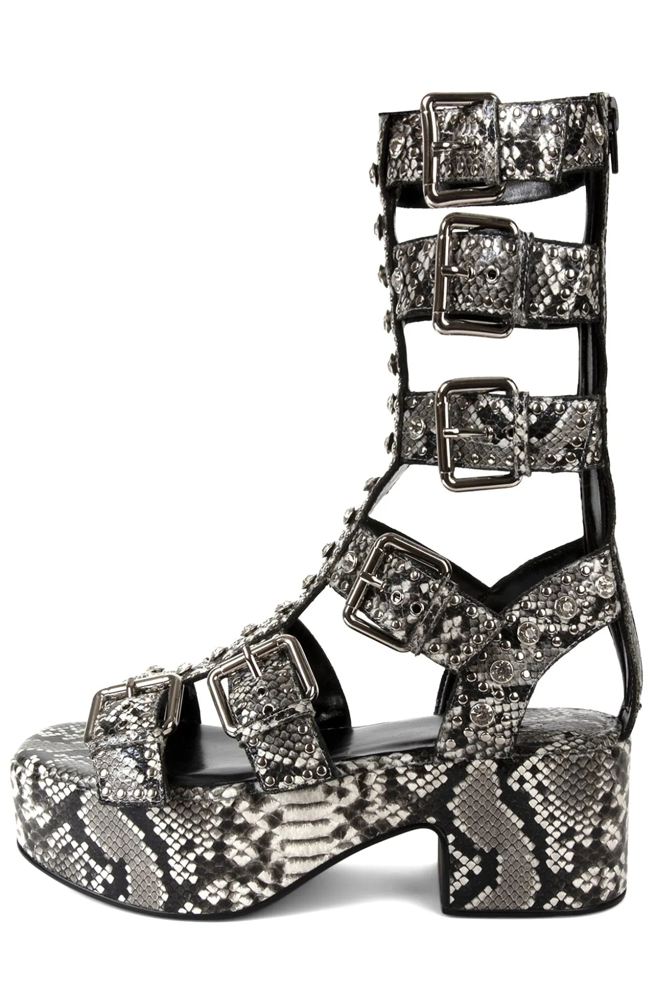 Store Jeffrey Campbell RAMONES Blackwhitesnakesilver
