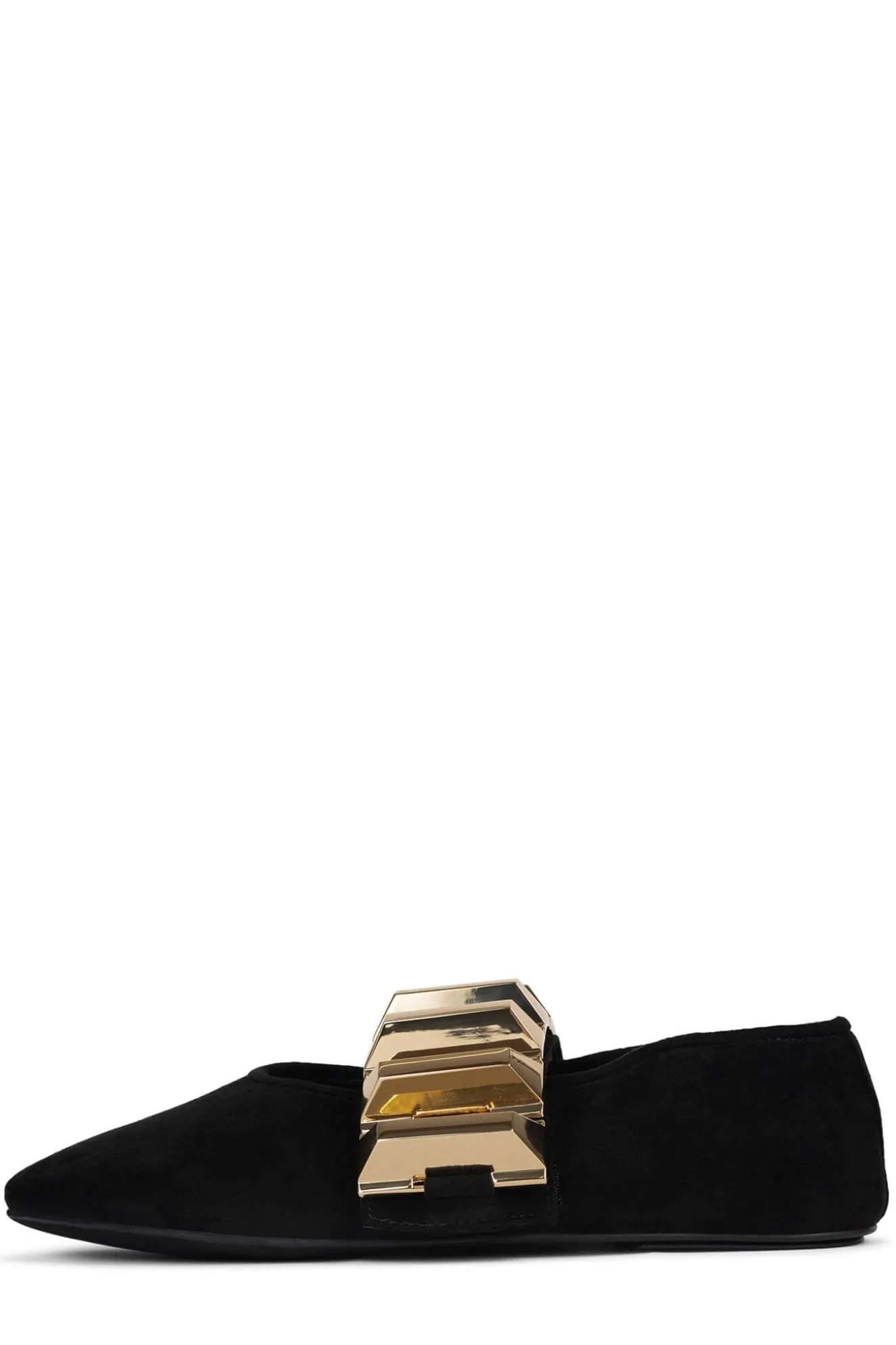 Clearance Jeffrey Campbell RIGID Blacksuedegold