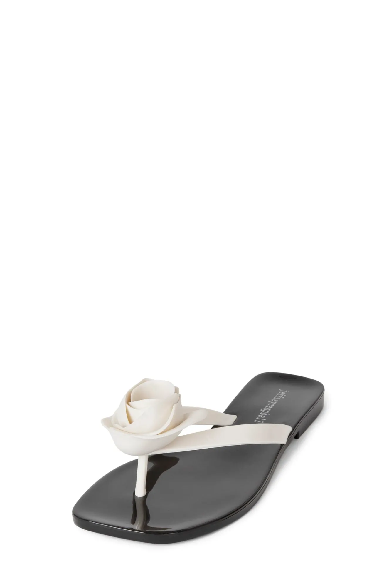 Shop Jeffrey Campbell SO-SWEET Creamshinyblackshiny
