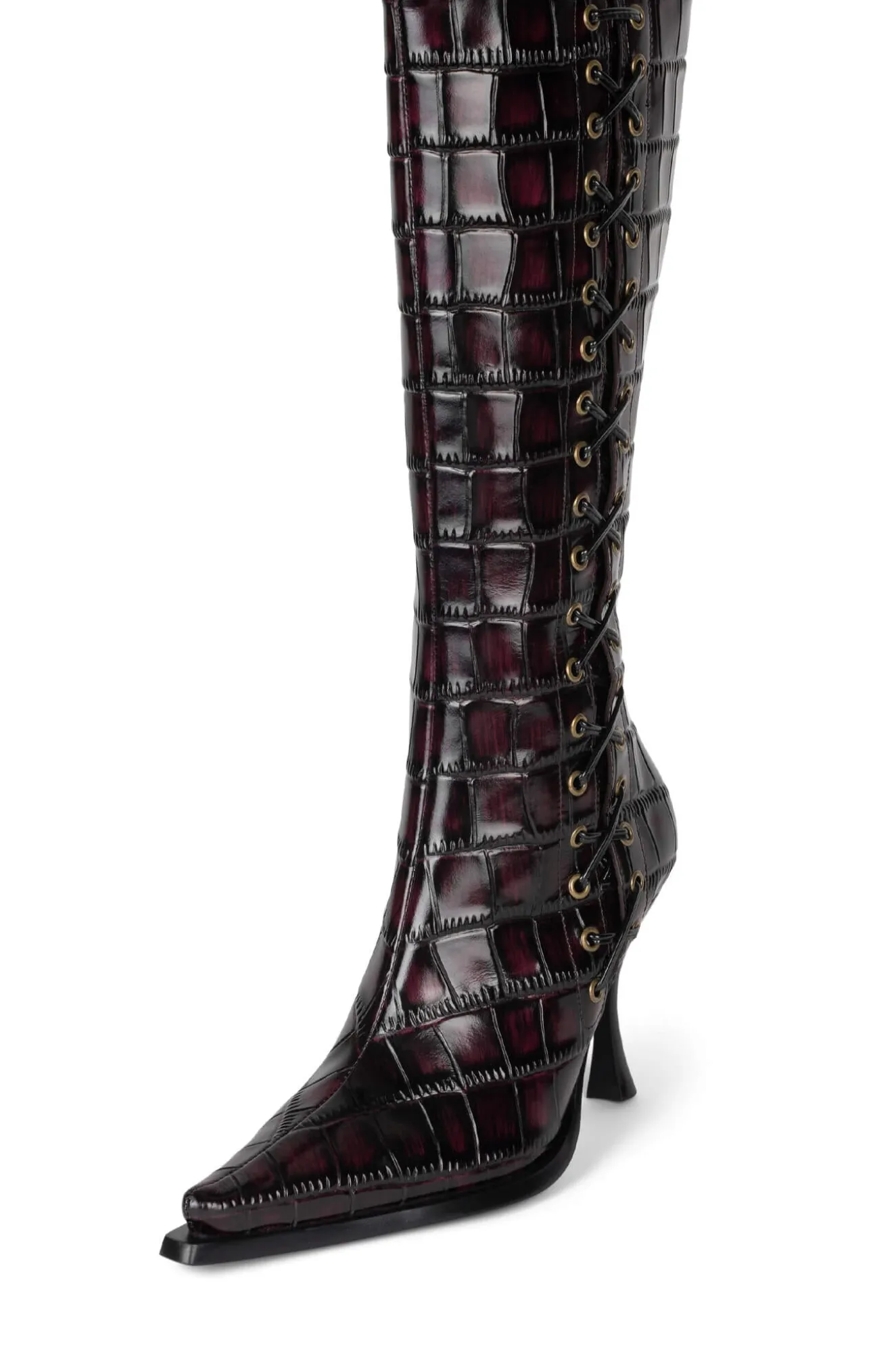 Fashion Jeffrey Campbell STUNNA Wineblackcroco