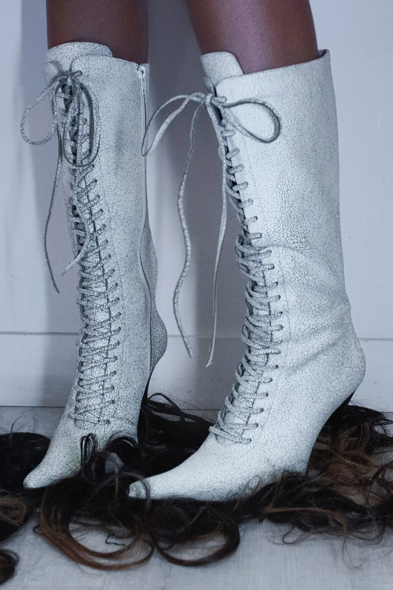 Flash Sale Jeffrey Campbell TIE-ME Blackcrackle