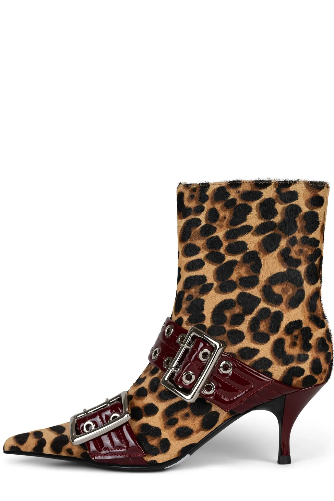 Outlet Jeffrey Campbell UP2DATE-F Beigecheetahwinepatentcombo